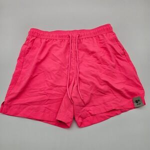 George Men's Swim Trunks Supercharge Pink Elastic Waist 6 Inch Inseam Size M